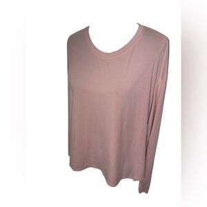 lululemon athletica Soft Pink Long Sleeve Tee